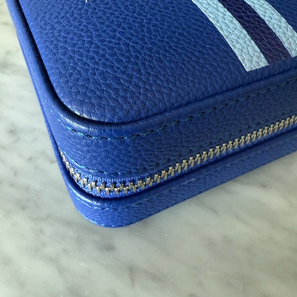 Mark & Graham Small Blue Travel Jewelry Case - Picture 2 of 8